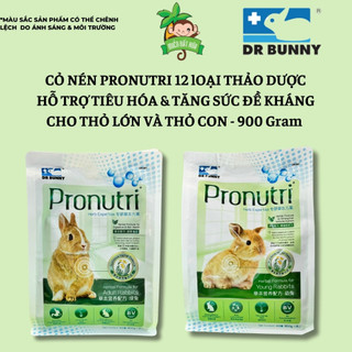 Cỏ nén thỏ, bọ - Cỏ nén Pronutri 12 loại thảo dược giúp thỏ tăng sức đề kháng & đẹp lông, giảm mùi hôi nước tiểu 900gram