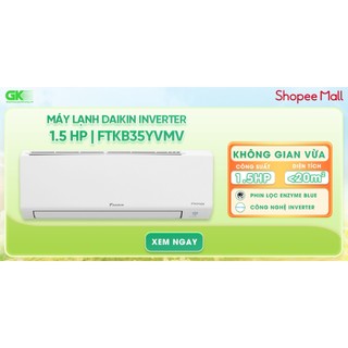 FTKB35YVMV - MIỄN PHÍ CÔNG LẮP ĐẶT - Máy Lạnh Daikin Inverter 1.5HP FTKB35YVMV - GIAO TOÀN QUỐC