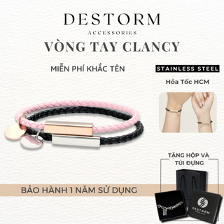 Vòng Tay Đôi Destorm Khóa Nam Châm, Vòng Tay Nam Nữ Khắc Tên Theo Yêu Cầu, Có Hộp Quà Tặng Và Túi Đựng Vòng