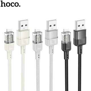 Cáp sạc điện thoại Hoco U129 chân LN, cáp kiểu trong suốt, dài 1.2 mét