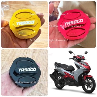 Ốp nắp bình xăng xe airblade 2023 nhôm cnc vt113777 - logo/ tem ngẫu nhiên