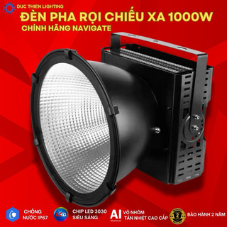 Đèn pha rọi công suất 1000W chiếu xa 200 mét chuyên công trình, tàu biển, sân vận động
