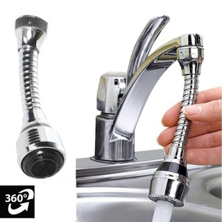 Đầu nối vòi nước tăng áp, đầu vòi tăng áp bồn rửa chén xoay 360 độ tiện dụng cho nhà bếp