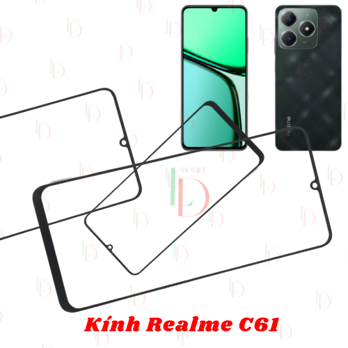 Mặt kính Realme C61 , mặt kính dùng ép cho realme c61