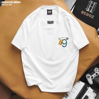 [FORM RỘNG] Áo thun nam ngắn tay thêu Nine Heboz 2M, áo thun chất cotton 2 chiều - 00002238