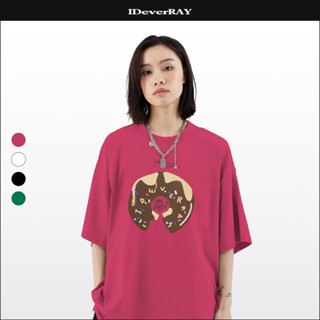Áo thun unisex cao cấp chính hãng IDEVERRAY Doughnut form oversize chất cotton 260gsm