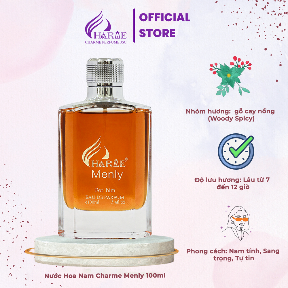 Nước Hoa Nam Charme Menly 100ml