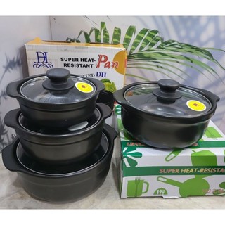 Nồi Đất Đáy Sâu Chịu Nhiệt DH Size 0.5L, 1L, 1.5L, 2L, 2.5L, 3L Siêu Dày, Bền, Tráng Men Cao Cấp