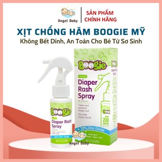 Xịt chống hăm tã Boogie Mỹ 49ml, không bết dính, ngăn ngừa mẫn ngứa, hăm tã, an toàn cho bé sơ sinh