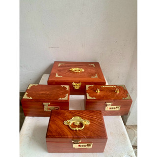 Hộp đựng con dấu, hộp đựng tiền tiết kiệm, đựng trang sức vàng bằng gỗ có khóa số cao cấp