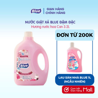 Nước Giặt Blue can 3L Hương Nước hoa Tặng Nước lau sàn - Công nghệ Giặt Xả Blue Hàn Quốc Trắng sáng - Thơm ngát dài lâu