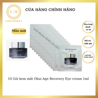10 gói kem dưỡng mắt OHUI AGE RECOVERY EYE CREAM 1ml_date mới