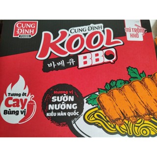 MÌ TRỘN KHÔ CUNG ĐÌNH VỊ SƯỜN NƯỚNG BBQ DẠNG GÓI 99GR ( CẢI TIẾN MỚI CÙNG GÓI SÔT CAY BÙNG VỊ)