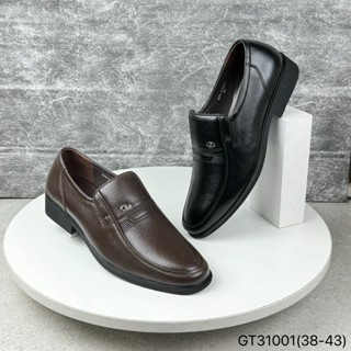 Giày tây nam BQ size 38-43 công sở trung niên ông già dáng lười da bò đế cao su GT31001