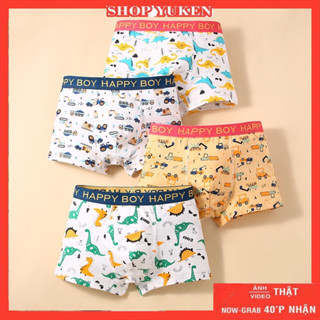 Q KL nhỏ . Combo 4 quần lót cho bé trai 10kg-36kg . Sét Quần Lót Cho Bé Trai Chất Cotton Đanh Xịn quần xì đùi
