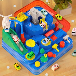 Đồ chơi đường đua xe ô tô phiêu lưu lâu đài đồ chơi cho bé trai phát triển tư duy ZoZoKids