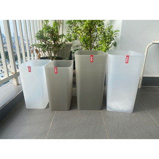 Thùng Rác Fitis Mono Chữ Nhật - Xám 20L