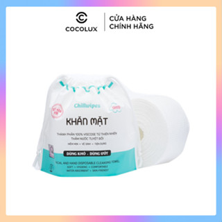 Khăn mặt khô Chillwipes Facial Hand Disposable Cleansing Towel 80 khăn - Cocolux