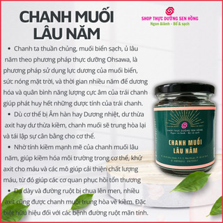 Chanh muối lâu năm (200gr) Chanh ta kết hợp muối biển ủ trên 5 năm