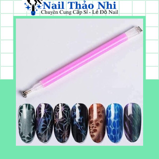 Nam châm mắt mèo tạo hoa, Thanh hơ nam châm tạo hình hoa trang trí móng NAIL THAO NHI