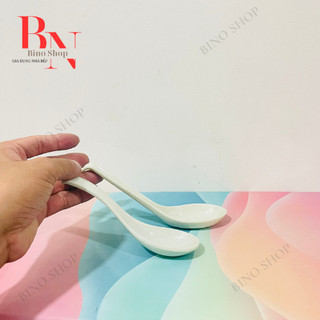 Muỗng Nhựa Melamine Vân Đá Cát Xanh