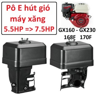 Pô E hút gió máy xăng 5.5HP => 7.5HP Honda Vikyno bô lọc gió 6HP 6.5HP 7HP 168F 170F GX160 GX200 GX230 2KW 3KW