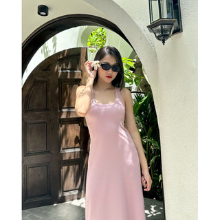 Đầm Ba Lỗ Dáng Dài Basic MayChoose Màu Pastel Freesize