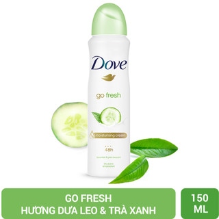 Xịt Khử Mùi Dove Go Fresh Dưa Leo & Trà Xanh 150ml