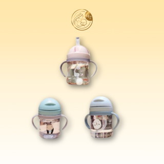 Bình tập uống nước cho bé, Bình nước cho bé có van chống sặc 250ml nhựa PP chịu nhiệt