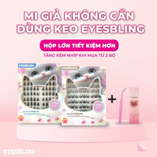 Mi giả không cần dùng keo Eyes Bling mi giả tự dính (hộp lớn tiết kiệm hơn), có thể tái sử dụng 2-3 lần