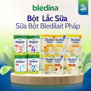 Bột lắc sữa Bledina Pháp 400g và Sữa Bột  Bledilait Bledina Hộp 900g Đủ Vị dành cho bé yêu
