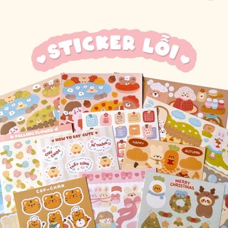 Bibe | sticker sheet và die cut lỗi | hình dán trang trí sổ planner, bullet journal