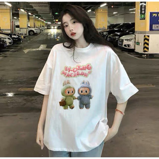 ÁO THUN UNISEX RỘNG TO IN CẶP GẤU LABUBU BOONG STORE UNI BUDOI
