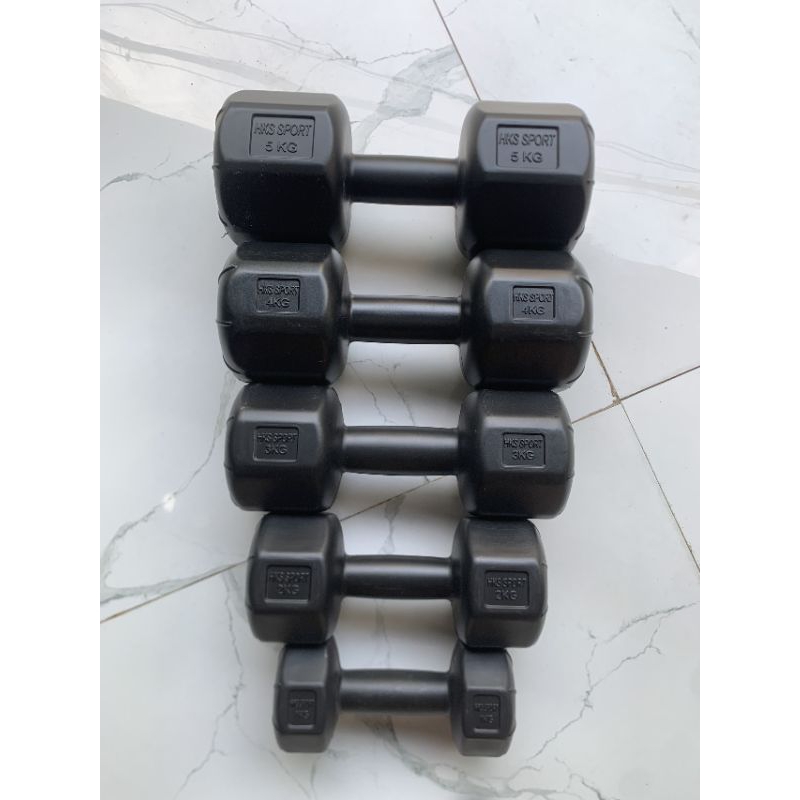 Tạ tay, Vỏ tạ nhựa bát giác từ 1kg - 12kg huykhanhsport2 ĐỘC QUYỀN, loại 1 vỏ dày đã nhồi siêu bền đẹp từ 1kg - 12kg