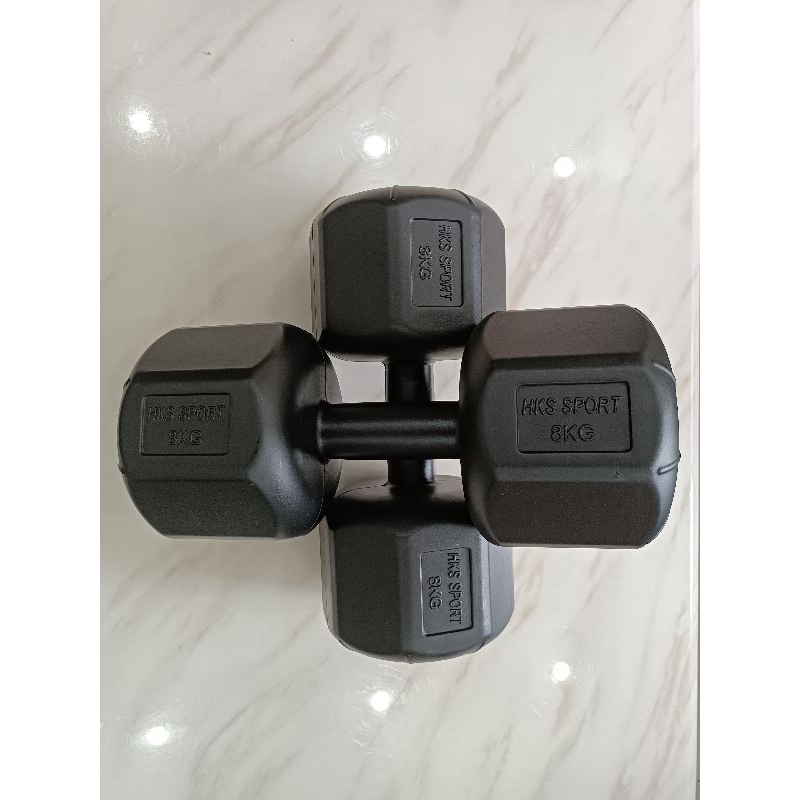 Tạ tay, Vỏ tạ nhựa bát giác từ 1kg - 12kg huykhanhsport2 ĐỘC QUYỀN, loại 1 vỏ dày đã nhồi siêu bền đẹp từ 1kg - 12kg