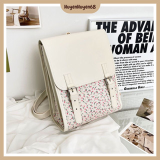 Balo thời trang thiết kế họa tiết hoa trẻ trung thanh lịch phong cách Hàn Quốc balo học sinh sức chưa lớn H283