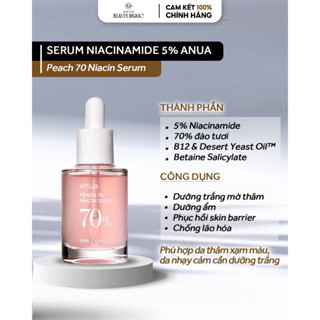 Serum dưỡng trắng Niacinamide 5% ANUA PEACH 70 NIACIN SERUM