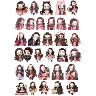 Sticker hình dán Kamado Nezuko Kimetsu No Yaiba