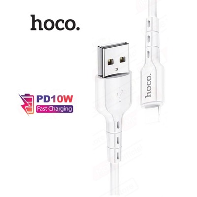 Cáp sạc nhanh và truyền dữ liệu Hoco DU01/X37 USB to IP PD10W dùng cho ip6/7/8/X/11/12/13/14 dài 1m