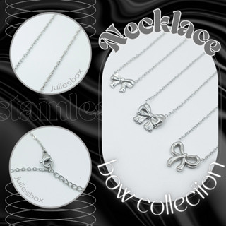  Dây Chuyền Vòng Cổ Thép Không Gỉ HÌNH NƠ  Bow  Không Gỉ Không Đen Không Ngứa julies box 66 Phụ nữ Kỷ niệm Hàng ngày 