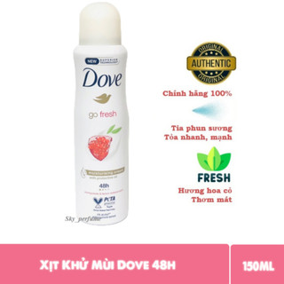 Xịt Khử Mùi Nữ Hạt Lựu Dove Go Fresh 150ml