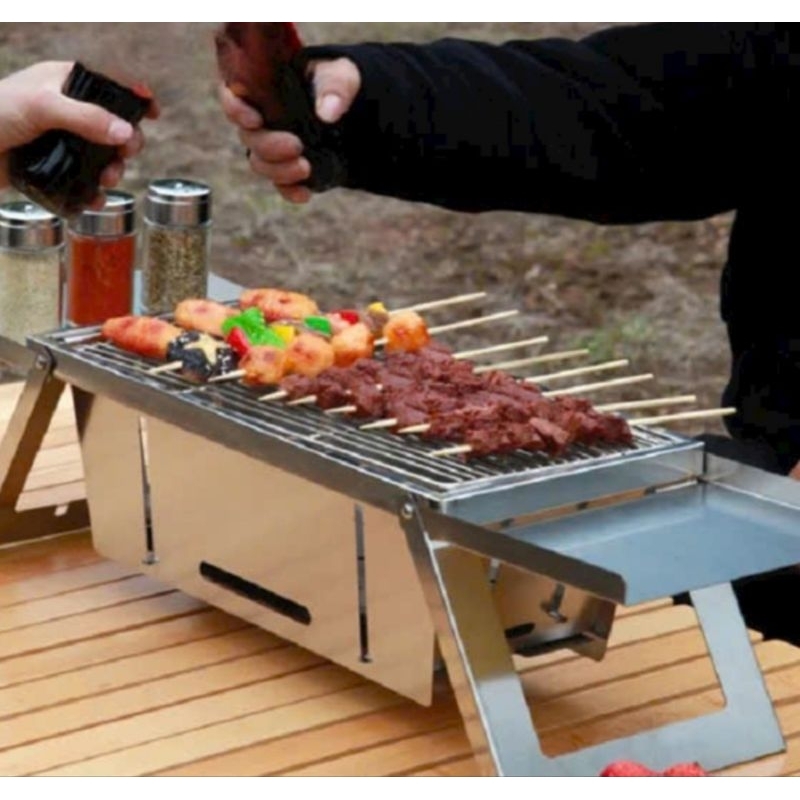 Bếp nướng mini gia đình,cắm trại có  thể  điều chỉnh nhiệt  độ theo nấc, Bếp  nhỏ gọn tiện lợi