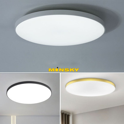 Đèn ốp nổi MONSKY MELIO Abs 37cm phong cách hiện đại trang trí nhà cửa chống ẩm ốp ban công, nhà tắm