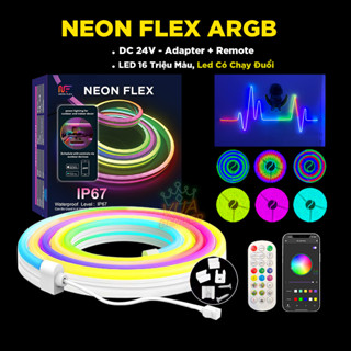 Đèn NEON FLEX - Dây đèn neon chạy đuổi aRGB trang trí decor tường phòng ngủ, phòng khách, góc làm việc, ...