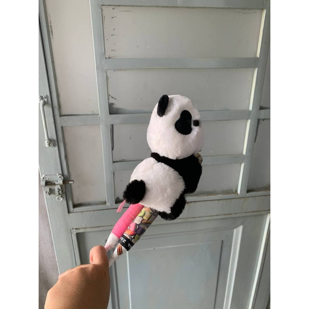 ⬛️ HỎA TỐC ⬛️ Bọc Bảo Vệ Cán Vợt Cầu Lông GẤU TRÚC ĐEN PANDA Nhồi Bông Đáng Yêu THÚ ÔM VỢT QUÀ TẶNG