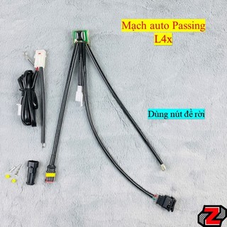 Mạch Zone9x auto Passing Đèn trợ sáng Bi cầu mini 2 màu Trắng Vàng, L4x dùng Nút riêng