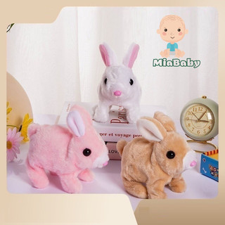 Đồ Chơi Thỏ Nhồi Bông Biết Chạy Pin Biết Nhảy Lắc Tai Vui Nhộn - Đồ Chơi Giáo Dục Tương Tác Cho Bé Miababy