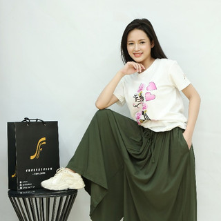 Áo Thun Nữ Hàng Hiệu Sure, Hình Love Trái Tim Xinh Xắn, Chất Liệu 100% Sợi Bông Tốt cho Da