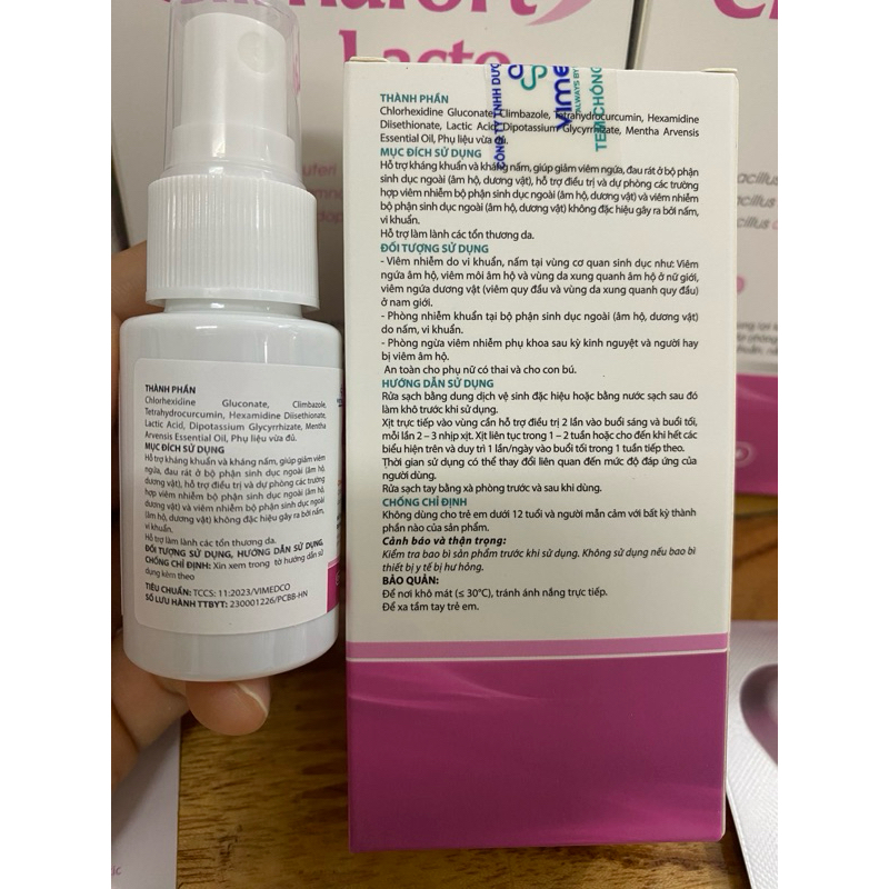 Xịt Phụ Khoa Cloginat và bổ sung lợi khuẩn cho cô bé. Lọ 20ml