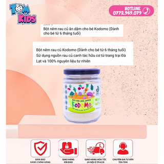 DATE 12/2024 HẠT NÊM KODOMO RAU CỦ JAN’S 90g